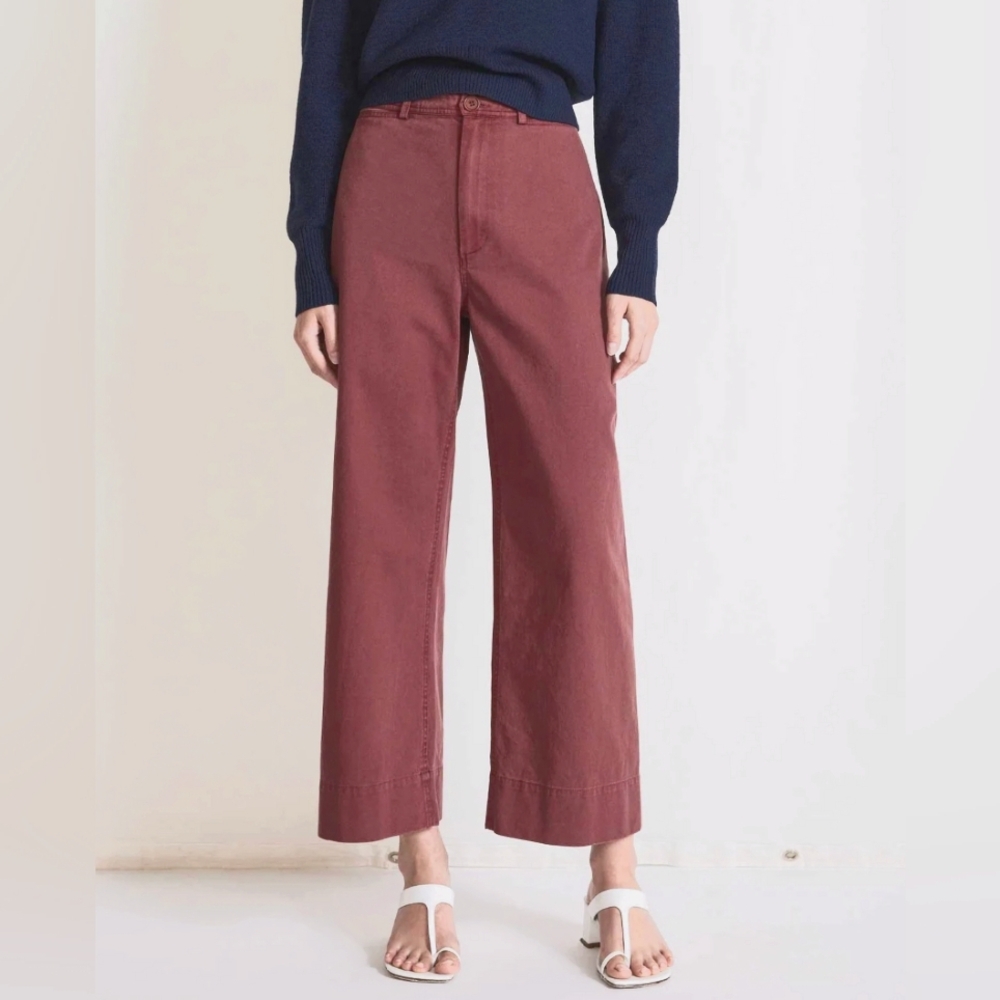 Apiece Apart Cropped Pants in Dusty Pink